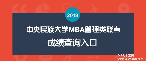 中央民族大学2018MBA管理类联考考研成绩查询入口